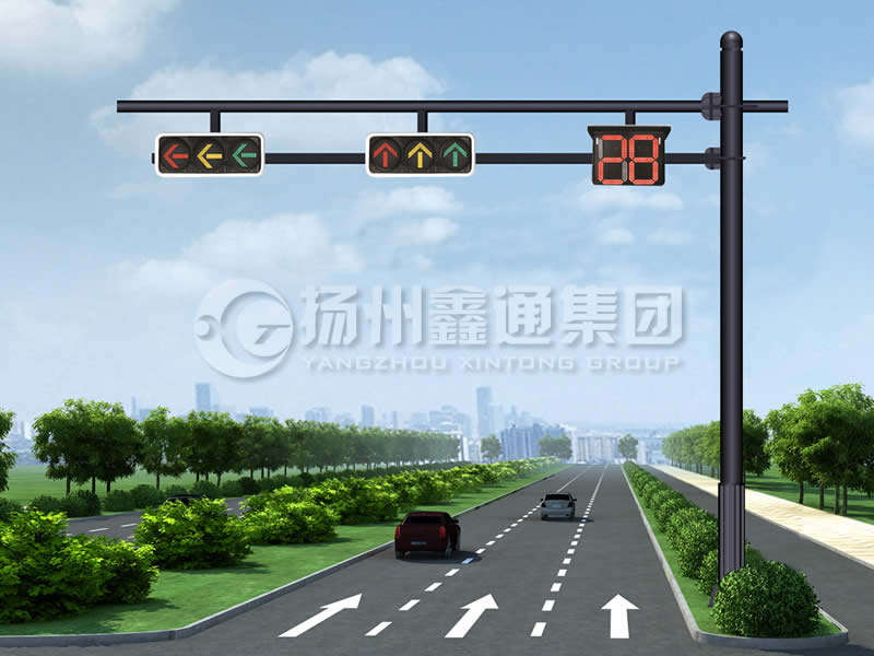 XHDG-061，F(xiàn)型信號燈桿，晉中信號燈桿